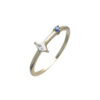 Simple 925 Sterling Silver Ring Gold Plated